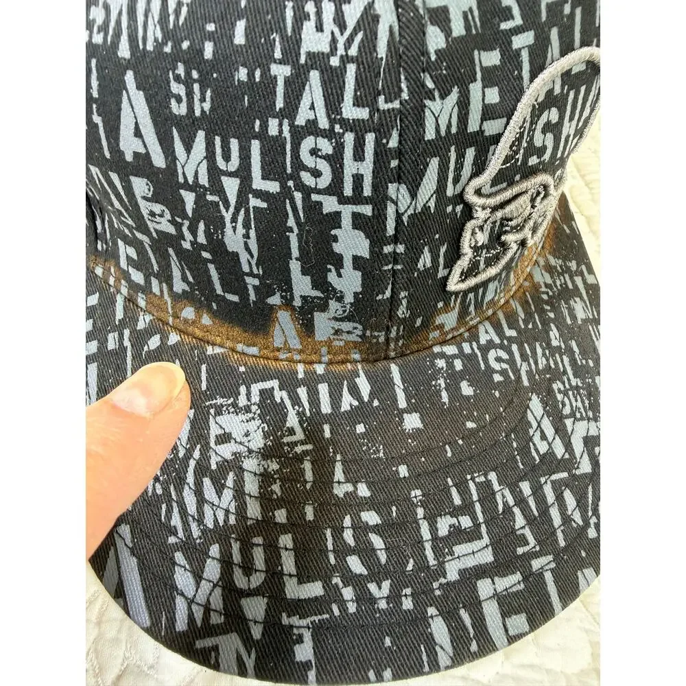Metal Mulisha Black L XL Flexfit Fitted Cap Hat Motocross BMX Streetwear Logo